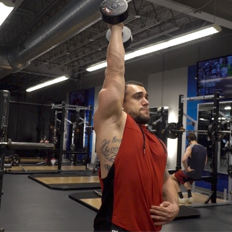 How to Perform the Dumbbell Overhead Triceps Extension
