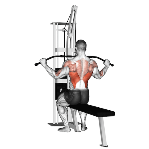 Wide grip lat pull down deals