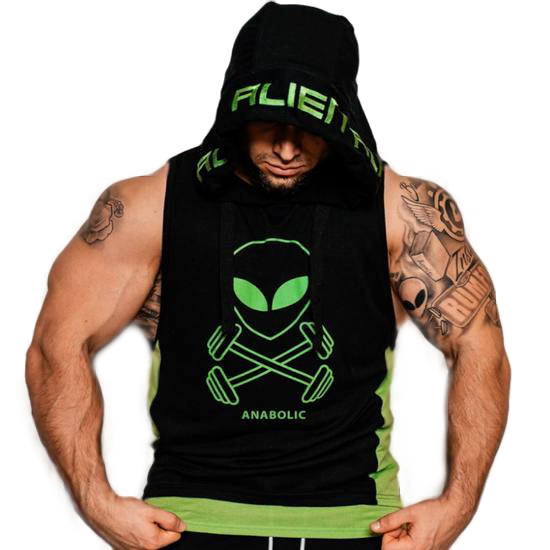 Alien crop top top hoodie